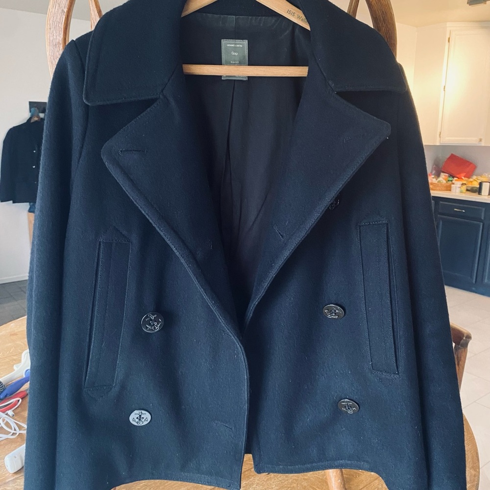 Classic women’s pea coat- Navy